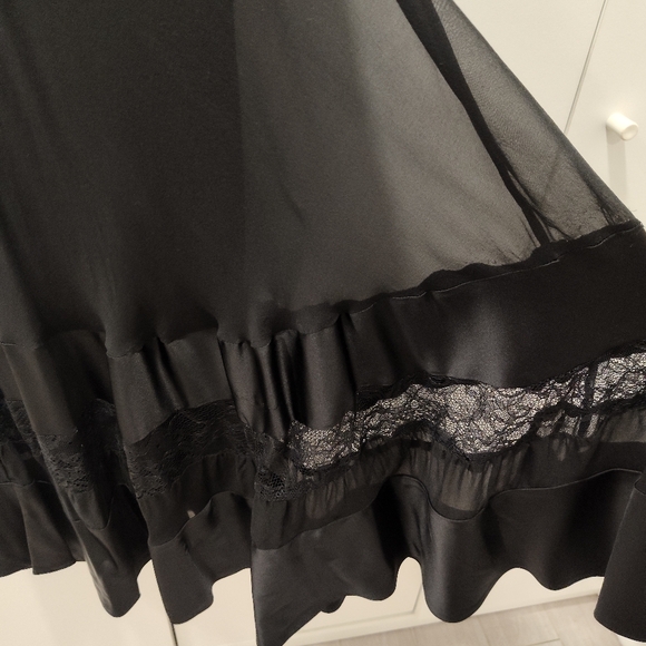 SOLD - DVF Silk Lace Midi Dress S4 - Picture 3 of 4